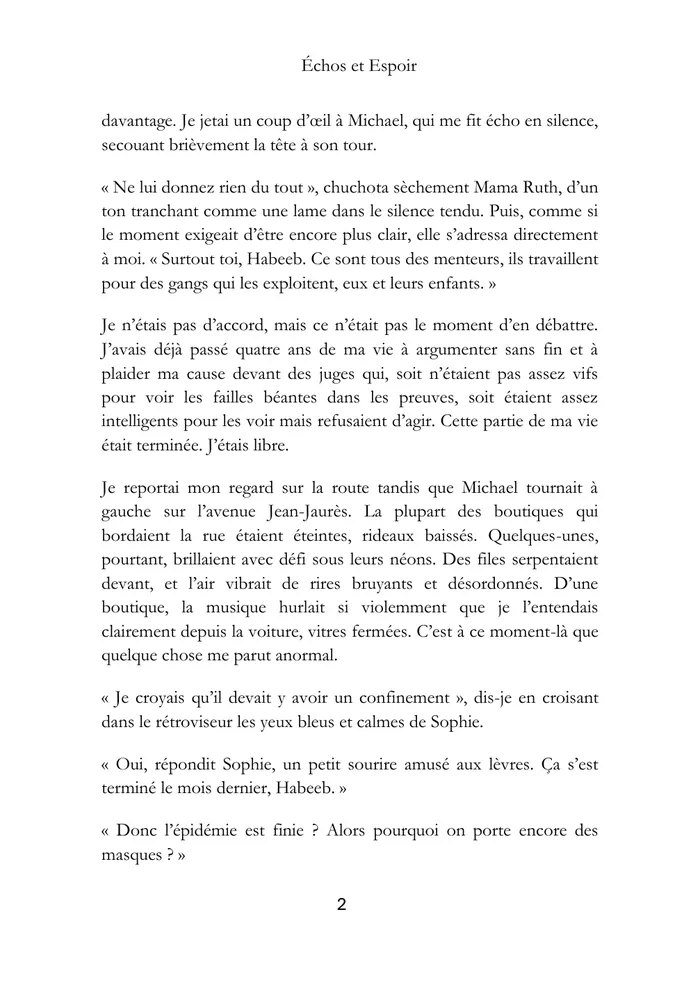 Page 8 d’Échos et Espoir